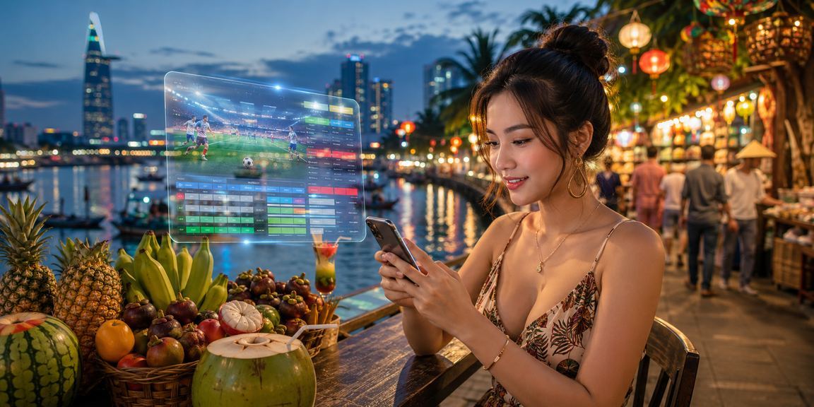 Cảnh giải trí cá cược nhanh tại bãi biển Sài Gòn trên thiết bị di động